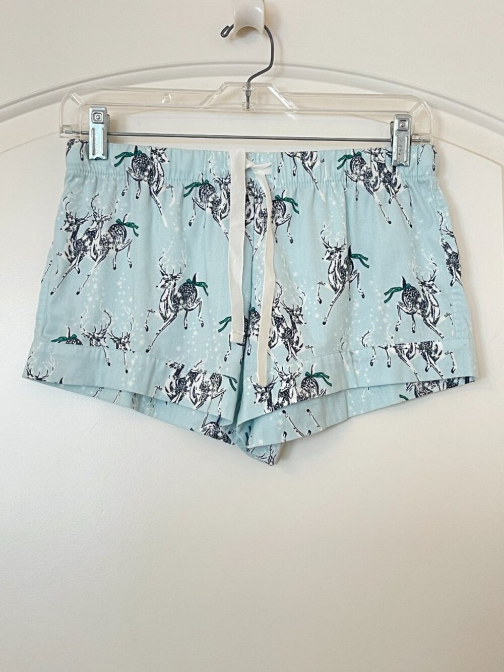 New Victoria's Secret Pajama Shorts Sleep Lounge Lightweight Flannel Deer XS